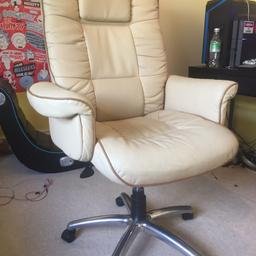 Very comfy , reasonable condition , a few  scratches but nothing to major . Great price , wanted to get rid of it as I am getting a new chair .