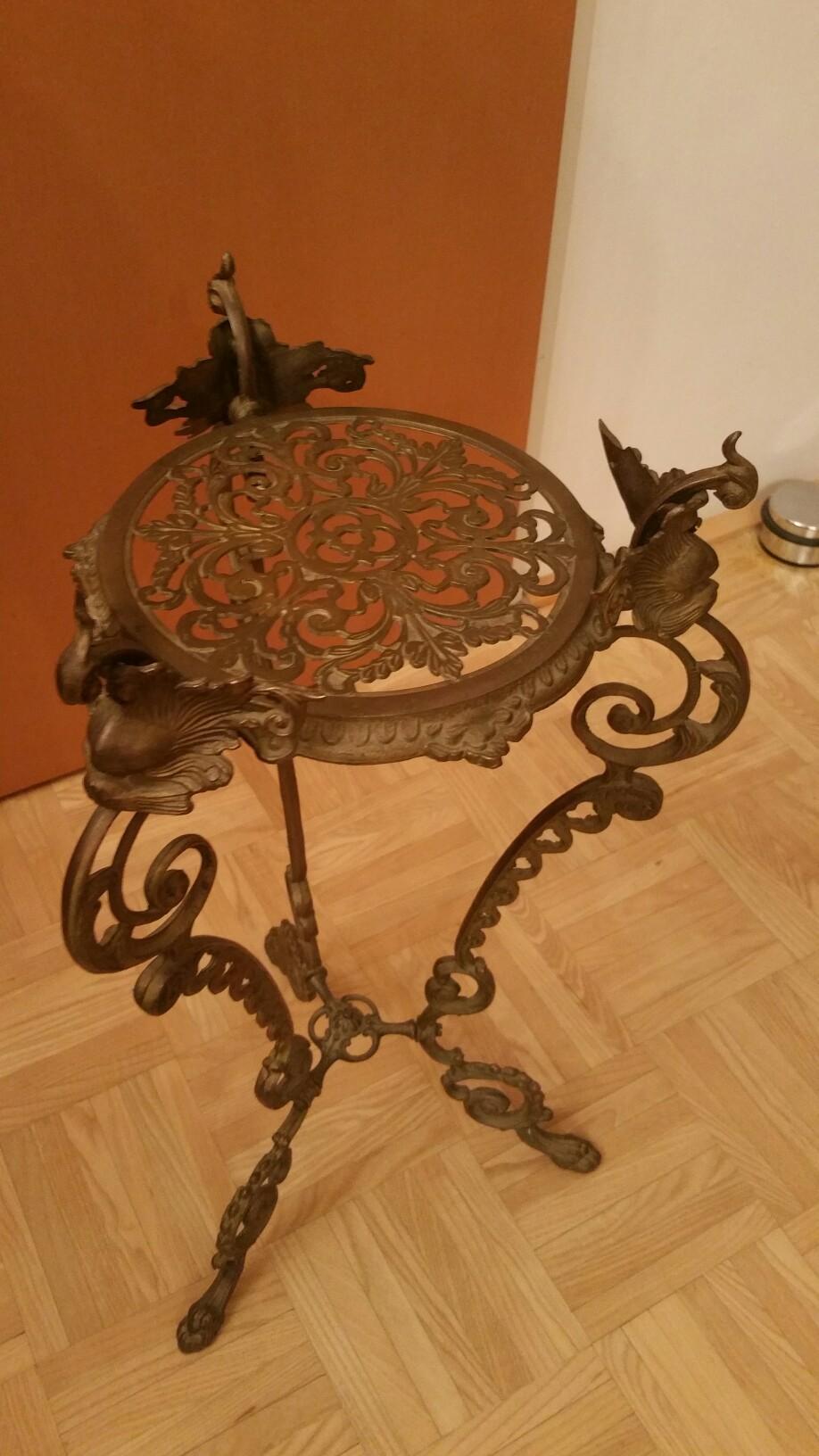 Handgefertigter Messing-Blumentopfständer – 38,1 Cm Hoch, Bis 50 Kg Tragend, Multifunktional