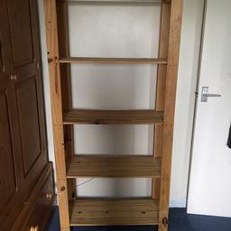 Pine shelving unit / bookcase