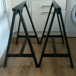 Black trestle x2
Solid wood (a durable natural material)
70x70cm
New condition
Collection only