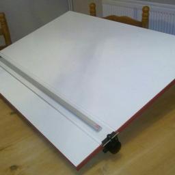 A1 Drawing Board with stand, straight edge and scroll wheels.
Good working condition, minor wear
.