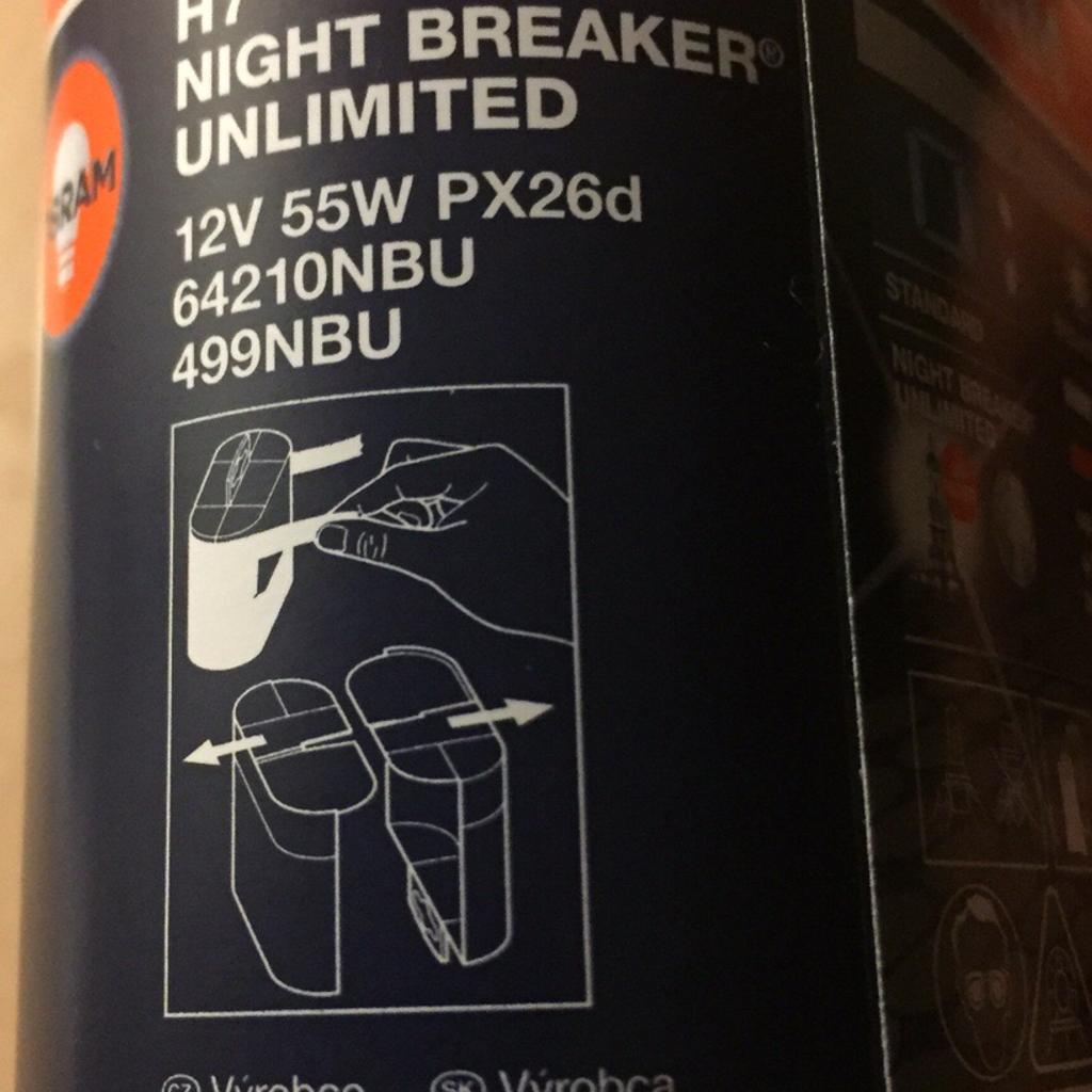 OSRAM Night Breaker Unlimited H7 up to 110 more light on the road