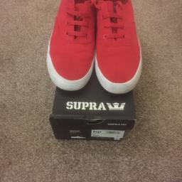 Supra mens trainers size 8

Used once so in very good condition and comes boxed