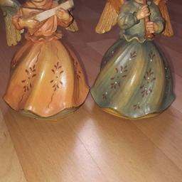 Verkaufe 2 wunderschöne Holz Engel drehen sich mit Melodie Abspielung . Versand möglich gegen Vorauskasse