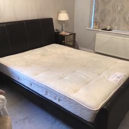 Great condition. Ha a slight scuff on part of the leather but nothing noticeable. Complete with mattress, equally great condition.
Buyer to collect from ST5 3SA, Westlands, Newcastle under Lyme.