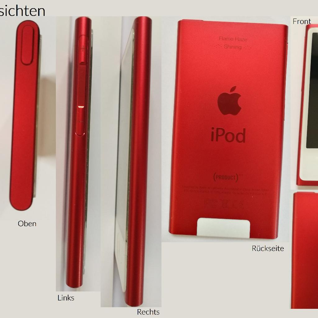 iPod Nano 7. Generation, 16GB, rot, graviert in 65205 Wiesbaden for €80 ...