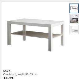 Ikea Couchtisch weiß 

Gegen Selbstabholung, wenn möglich am 18.11.17