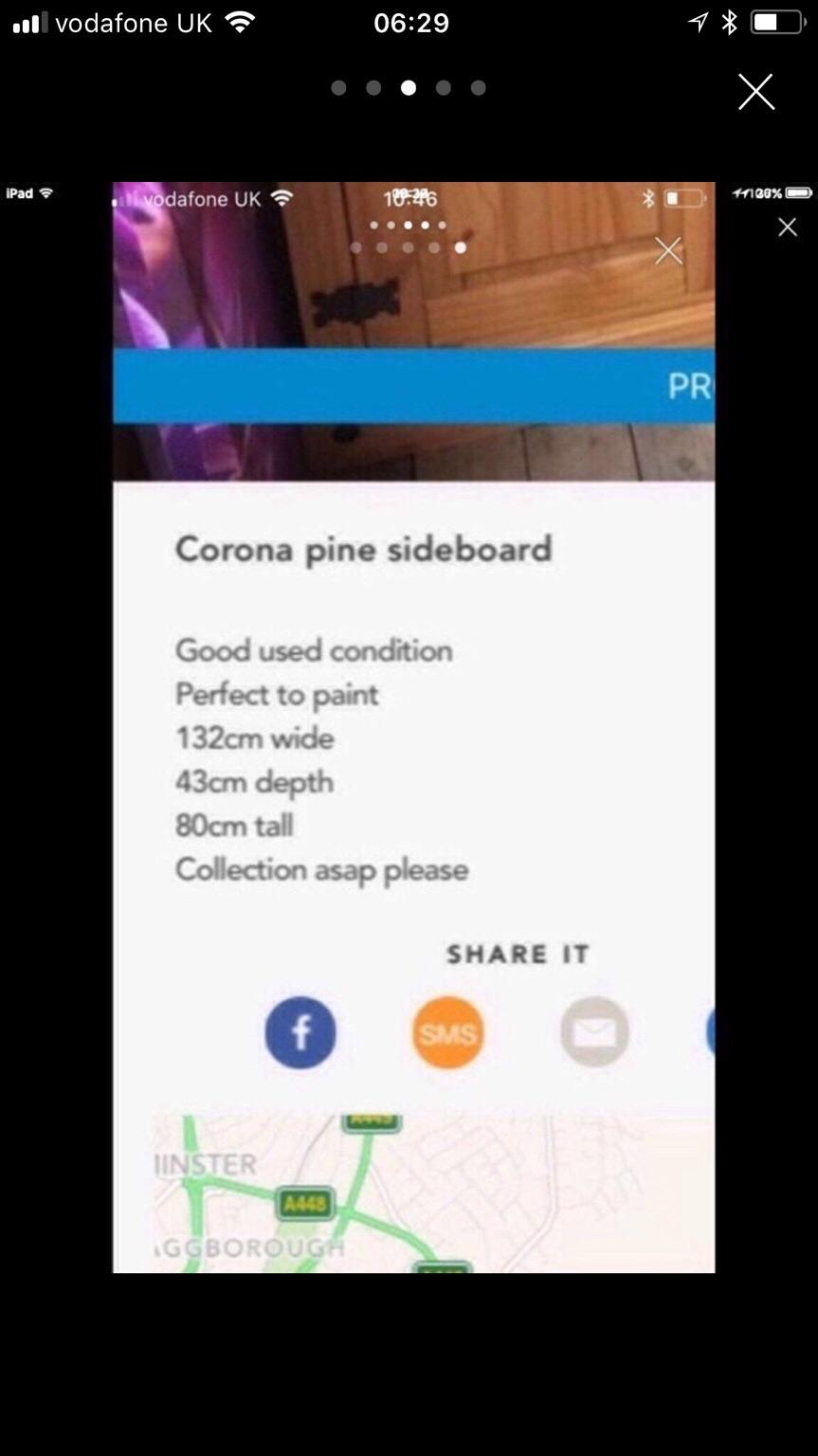 Corona pine sideboard in DY10 Kidderminster für 40,00 £ zum Verkauf