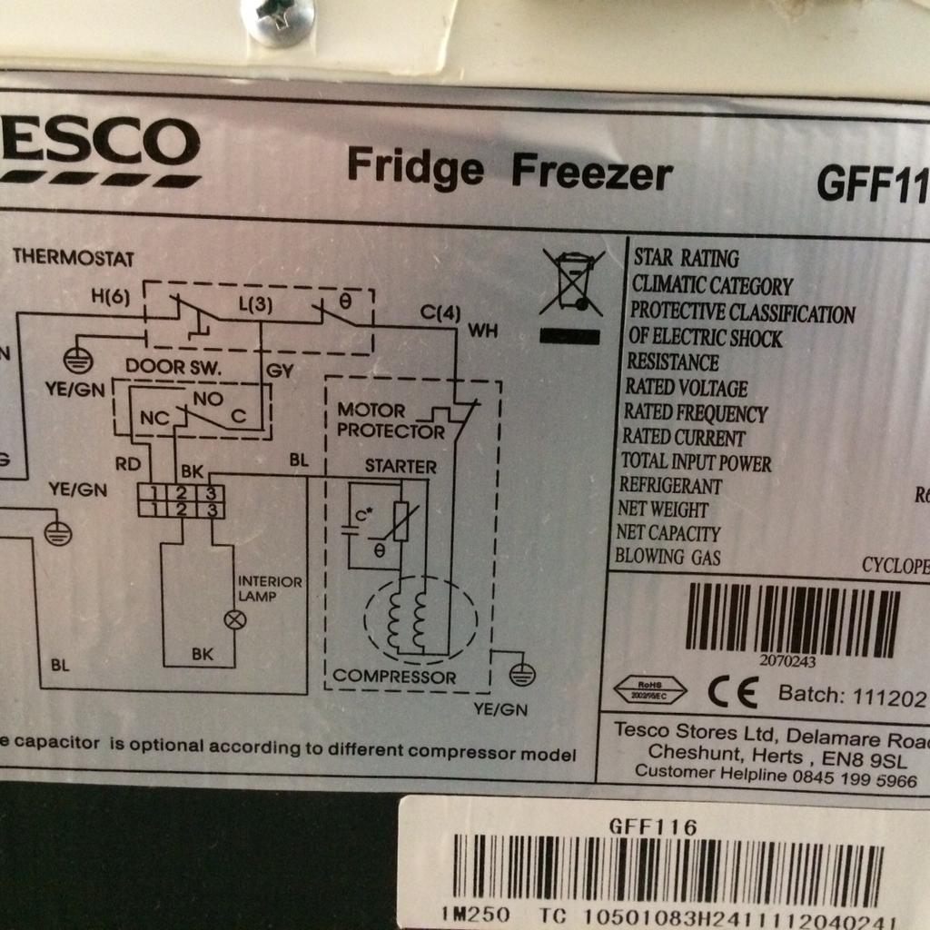 Tesco Fridge Freezer in KT12Thames for £30.00 for sale Shpock