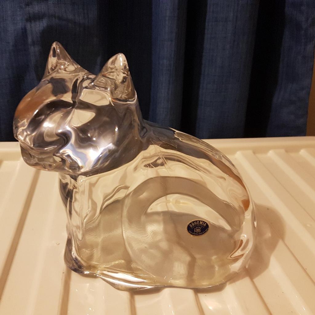 Lead crystal cat moneybox in S64 Swinton für 18,00 £ zum Verkauf ...