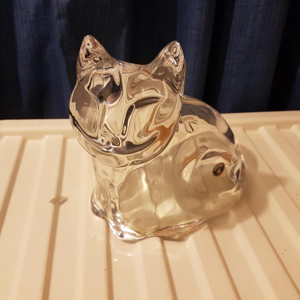 Lead crystal cat moneybox in S64 Swinton für 18,00 £ zum Verkauf ...