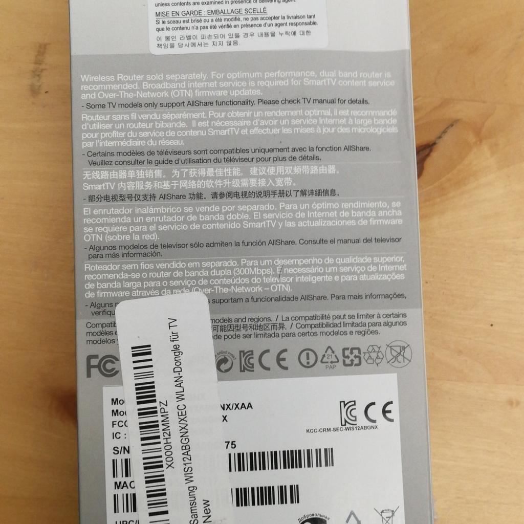 Samsung WIS12ABGNX/XEC WLAN-Dongle für TV in 6890 Lustenau für 40,00 ...