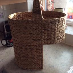 Lovely rattan stair basket in excellent condition a nice addition to any household