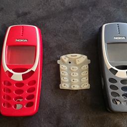 Verkaufe zwei Originale Nokia 3310
Handy Oberschalen in Rot und Blau.
Dazu eine Tastatur aus Gummi.

Sehr guter Zustand
PayPal und Versand möglich

Privatverkauf,
somit keine Garantie oder Rücknahme !