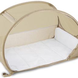 Koo-di 100 x 60 x 58 cm Pop Up Travel Bubble Cot (Cafe Crème) 

A comfortable cot ideal for use at home and on holidays or weekends away 
- Ideal 6-18 months and when outgrown, makes an ideal playhouse for little ones 
- Quick and easy to use 
- Measures 100 cm length by 60 cm width by 58 cm height