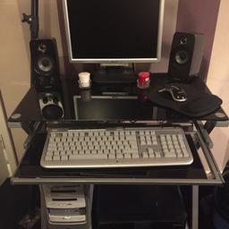 Acer computer, works fine just runs abit slow, printer/scanner brand new never used.
Black gloss Computer table
Comes from a clean home, so looked after.