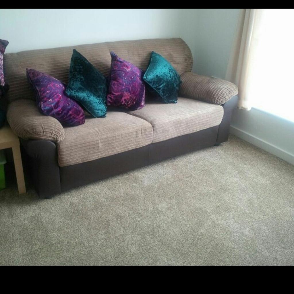 2x3 beige brown sofas in WF12 Dewsbury for £350.00 for sale Shpock