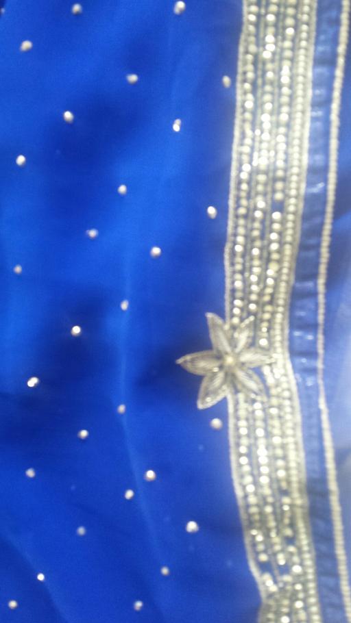 Buy & Sell South West London Lampton - South West London - Photos for Blue Silver Indian Saree