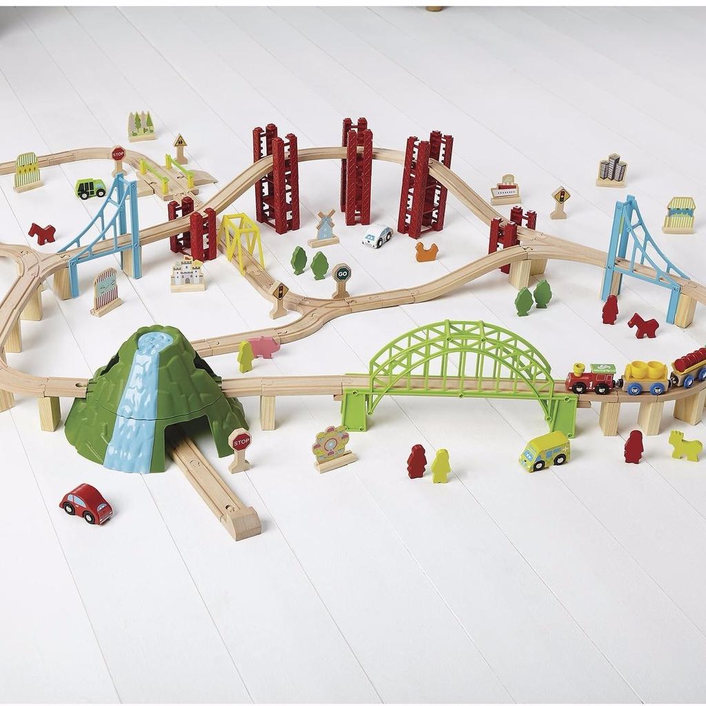 Carousel mega wooden train set on sale