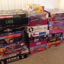 Job lot of 30 board games for sale.

4 NEW & SEALED

Old and New

Have checked most and all seem complete.

All in relatively good condition

Trivial pursuit monopoly scrabble twister da Vinci code mr and Mrs to name a few

Message for more details in required