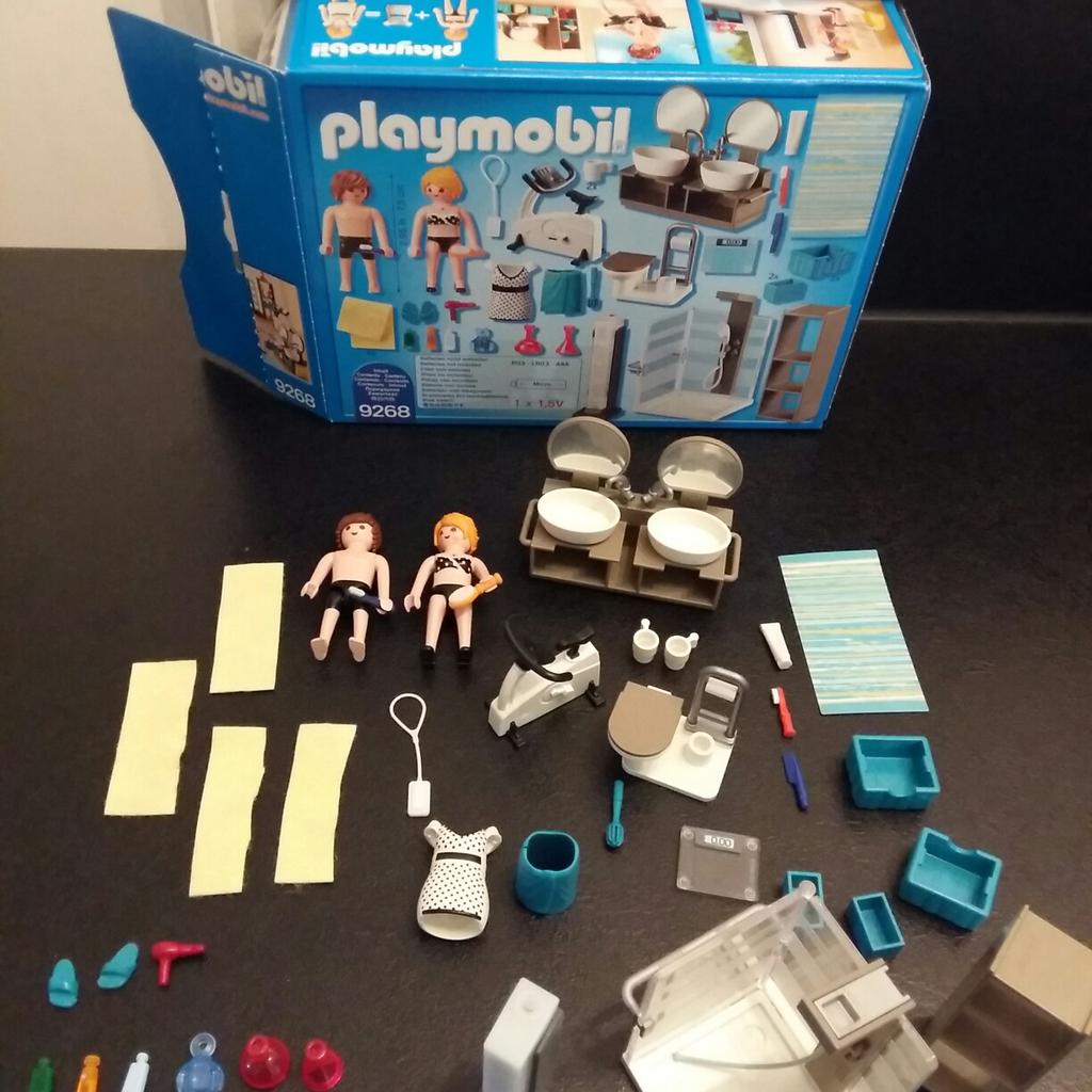 Playmobil 9266 - Modernes Wohnhaus & 9268 - Badezimmer