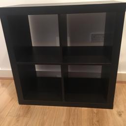 Shelving unit in very good condition in black/brown.Perfect for books/toys storage. No longer needed.