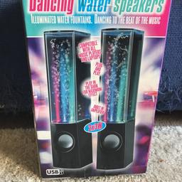 Black based dancing water speakers ( 2 speakers)