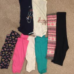 Age 5-6 girls clothes includes 
2 pairs of leggings 
4 long sleeve tops 
2 T-shirts