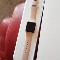 Used a fee times, perfect working order

Rose gold series 1 Apple watch 8gb 

Comes with box charger and reacement strap 

Will consider offers 

Westcliff collection