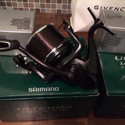 2 shimano ultegra xtd 14000
Like new barely used loaded with esp synchro xt loaded 
Boxes and spare spools and line reducers 
Open to swaps