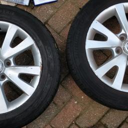 Cheap offer due to getting new alloys fitted on my car. Genuine Mazda alloys in very good condition, comes with brand new tyre each
Selling 1 for £25 or both for £40