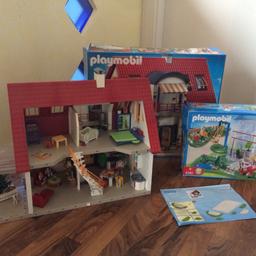 Playmobil Einfamilienhaus mit Wintergarten + Einrichtung und Originalverpackung
