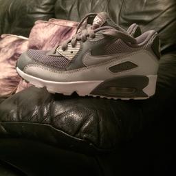 Grey and white nike air trainers size 13.5 in fantastic condition hardly been worn