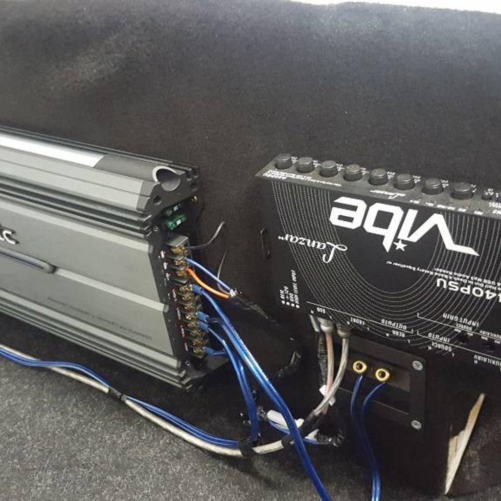 Twin Subwoofer Enclosure C/W Subs & Amp in Walsall for £120.00 for sale