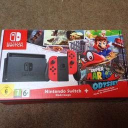Nintendo switch super mario odyssey limited edition bought it just over a week ago played on a few times good as new all boxed with ever thing in immaculate condition comes with super mario odyssey any question just ask thanks.

Would make an excellent xmas present 🎁.