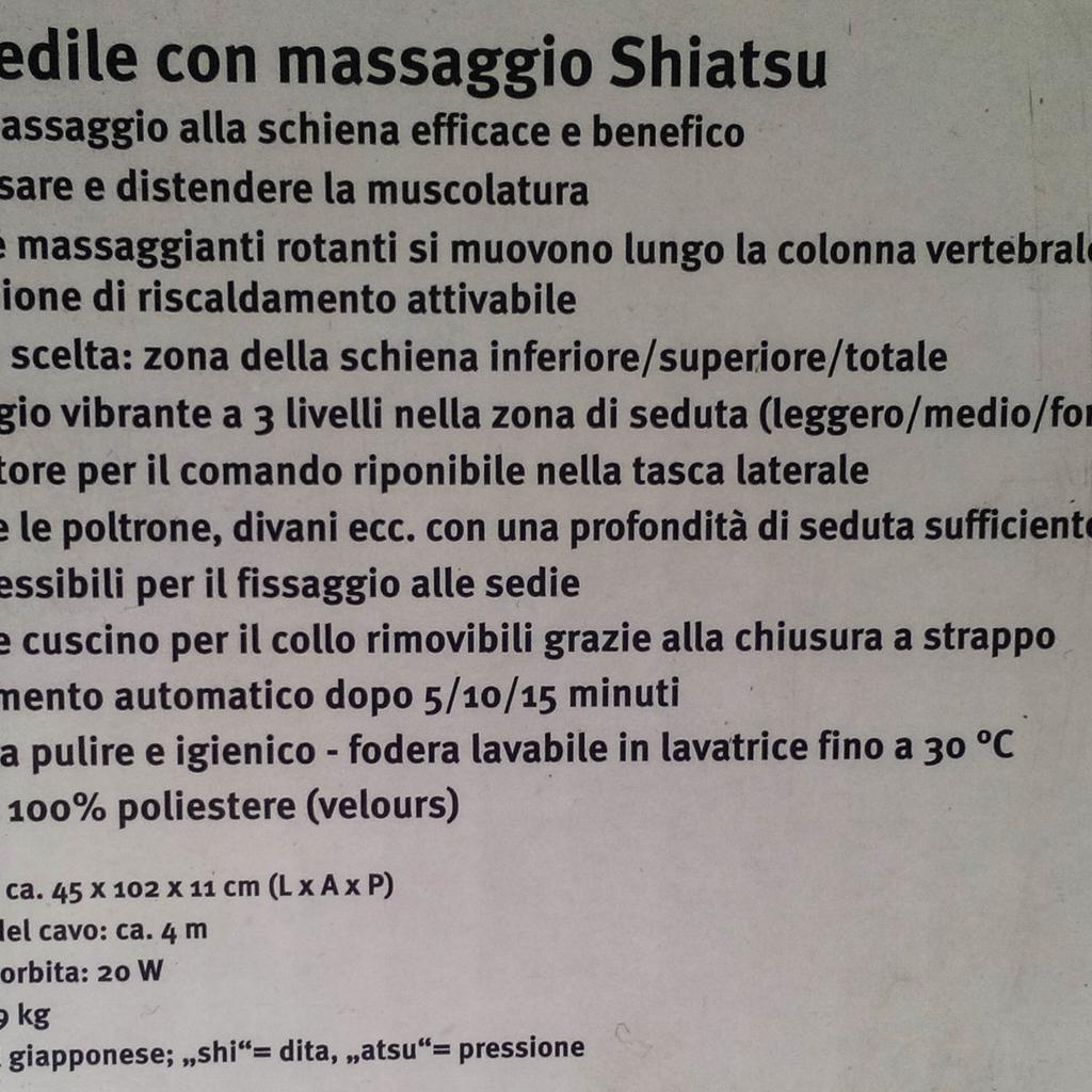 Cuscino Massaggiante Shiatsu Schiena/Collo SILVER CREST 