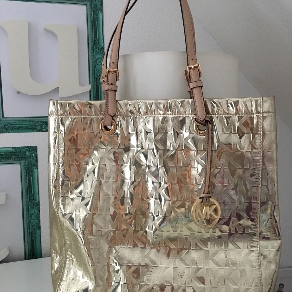 Michael kors deals tasche gold metallic