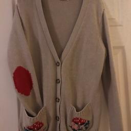 Ck mushroom cardigan size medium fab condition.

Happy to post for an extra £5