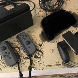 Schwarz/graue Nintendo Switch kaum benutzt, inkl Controller und Originalverpackung