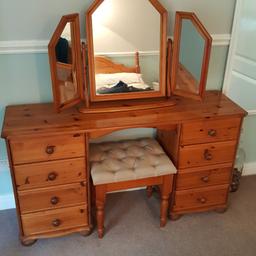 dressing table, mirror and stool.

Collection from bolton on dearne