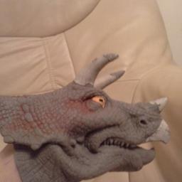 I have two hand puppets one trex and one a triceratops both excellent condition and are very fun to play with so your childs imagination can go wild .