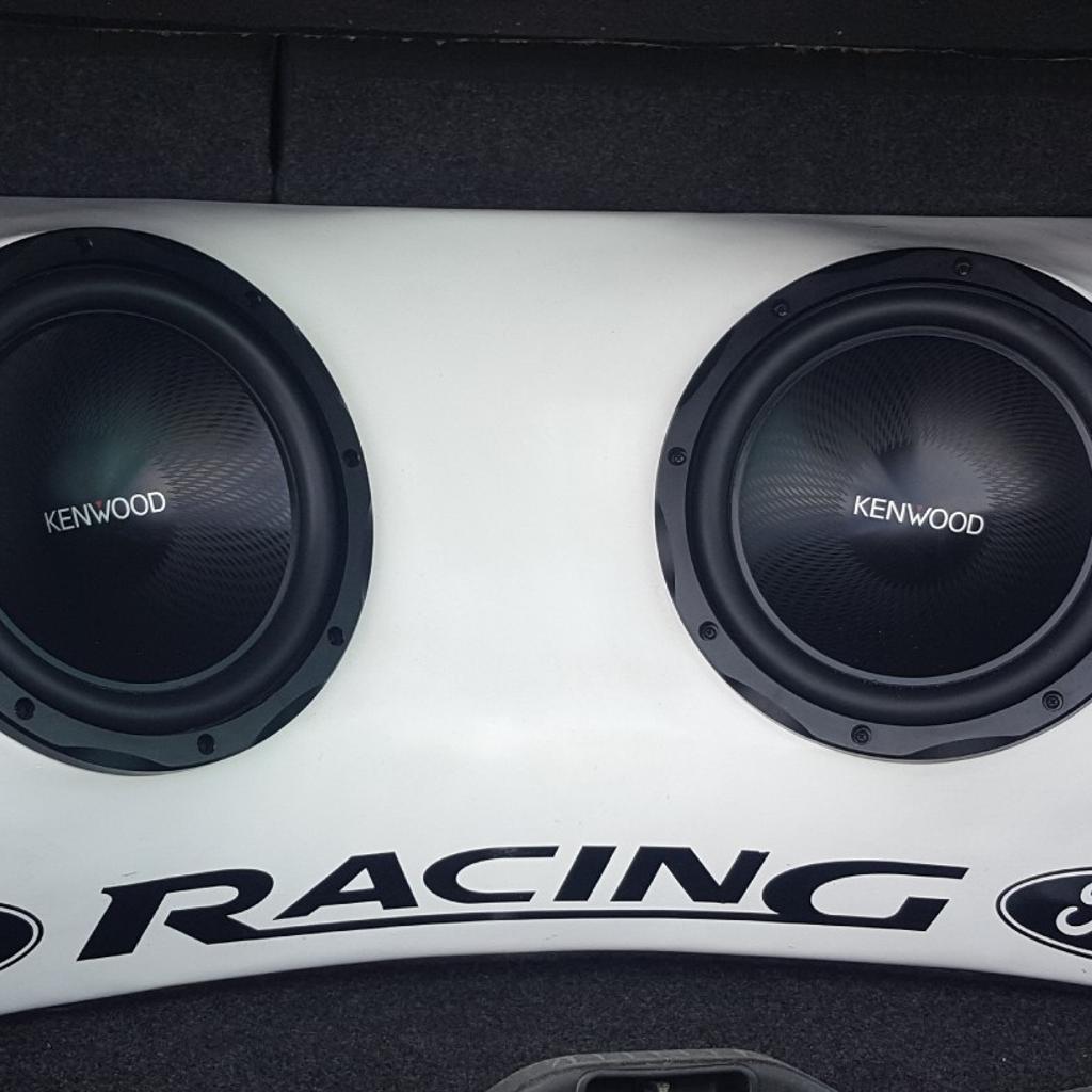 Twin Subwoofer Enclosure C/W Subs & Amp in Walsall for £120.00 for sale