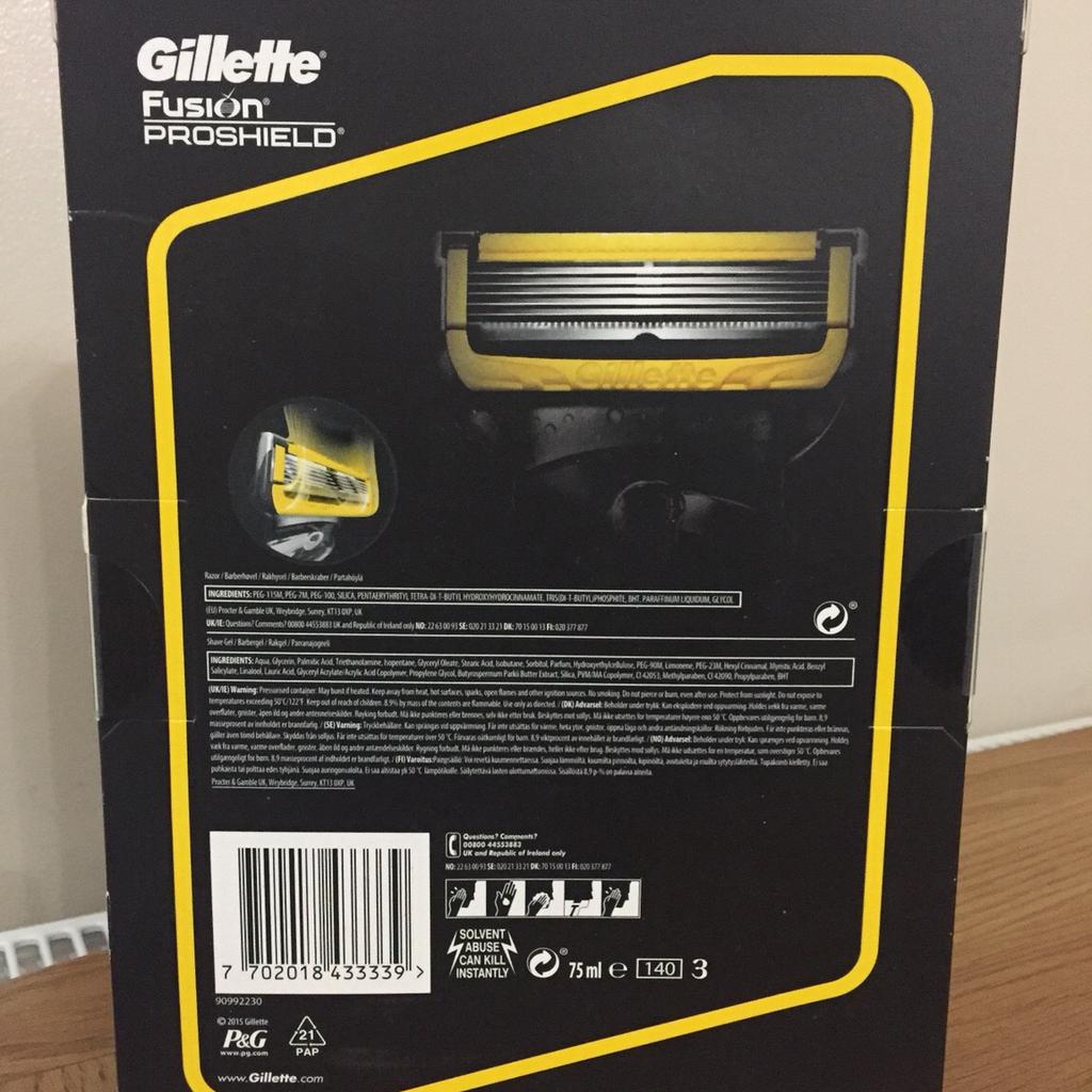 GILLETTE FUSION PROSHIELD MENS RAZOR GIFT SET in BD5 Bradford für £ 10 ...