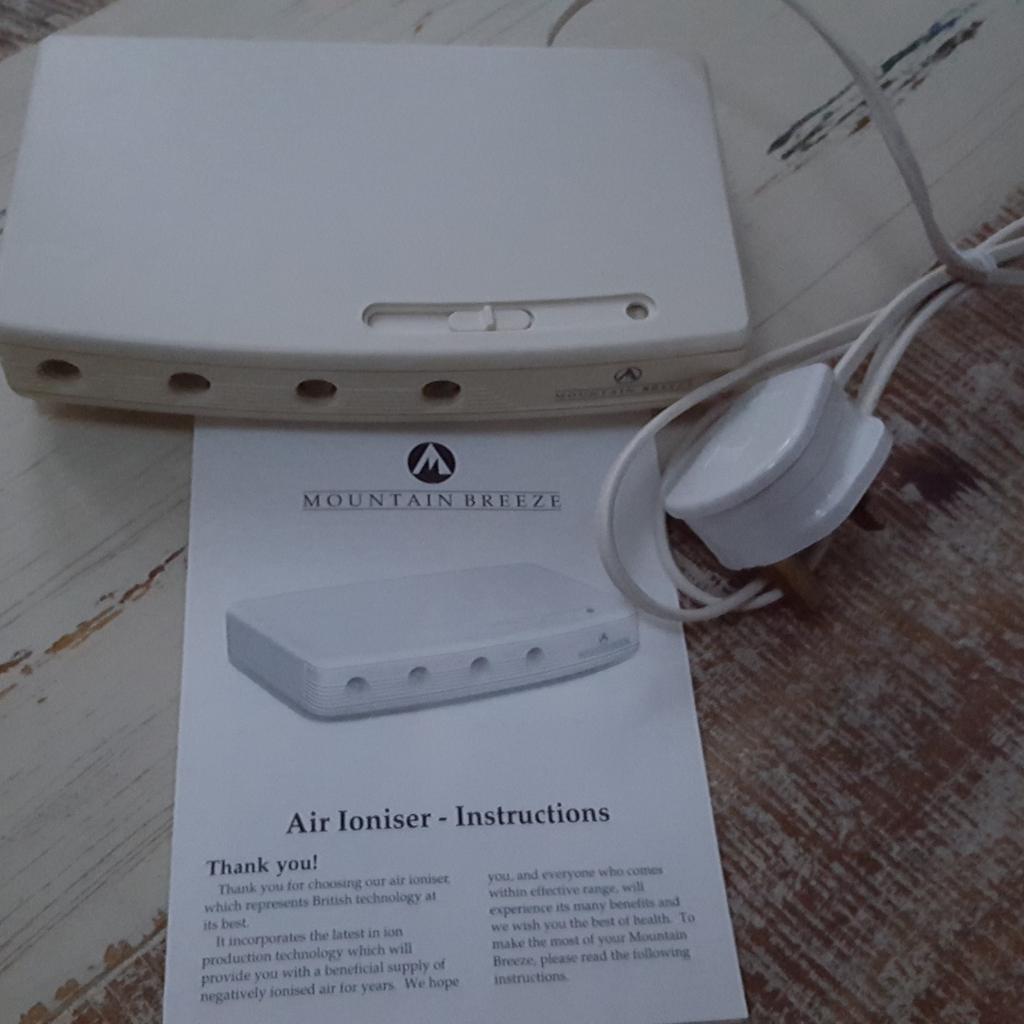 Mountain breeze deals ionizer