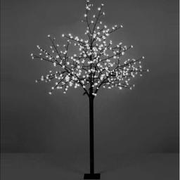 This is a beautiful light up alternative to a Christmas tree. Many lights with blossoms and stands 2 metres high. I originally bought them for myself but never got round to putting them up. A statement piece to grace any room. I have 2 white and 2 blue. I cannot post or deliver sorry, so collection only. Thank you for looking