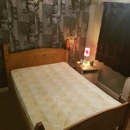 Good condition from a smoke free home with mattress that has had a memery foam protector on .. bed is dismantled and ready to go .. collection only please ..