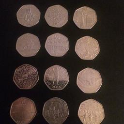 Various limited edition 50p coins
