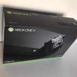 £349 Boxed Brand New XBOX 1 X 1tb - RRP£449 can deliver locally also!

Features

40% more powerful, with a 6 Teraflop Game Processing Unit
True 4K graphics, spatial audio and High Dynamic Range (HDR)
12GB GDDR5 graphic memory for bigger worlds
326GB/s of memory bandwidth for faster load times
Smoother gameplay with 8-core Custom AMD CPU at 2.3GHz
Advanced liquid cooling
14-day Xbox Live Gold Trial
1 month game pass subscription trial
Includes Xbox One X 1TB Console, Wireless Controller, AC power