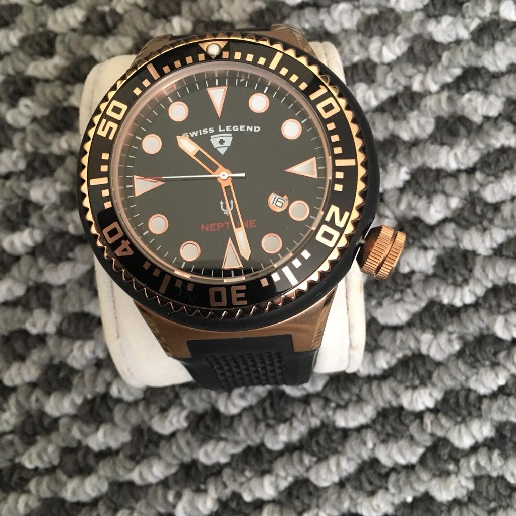 Rotary Swiss legend Neptune divers watch in Salford for £30.00 for sale ...