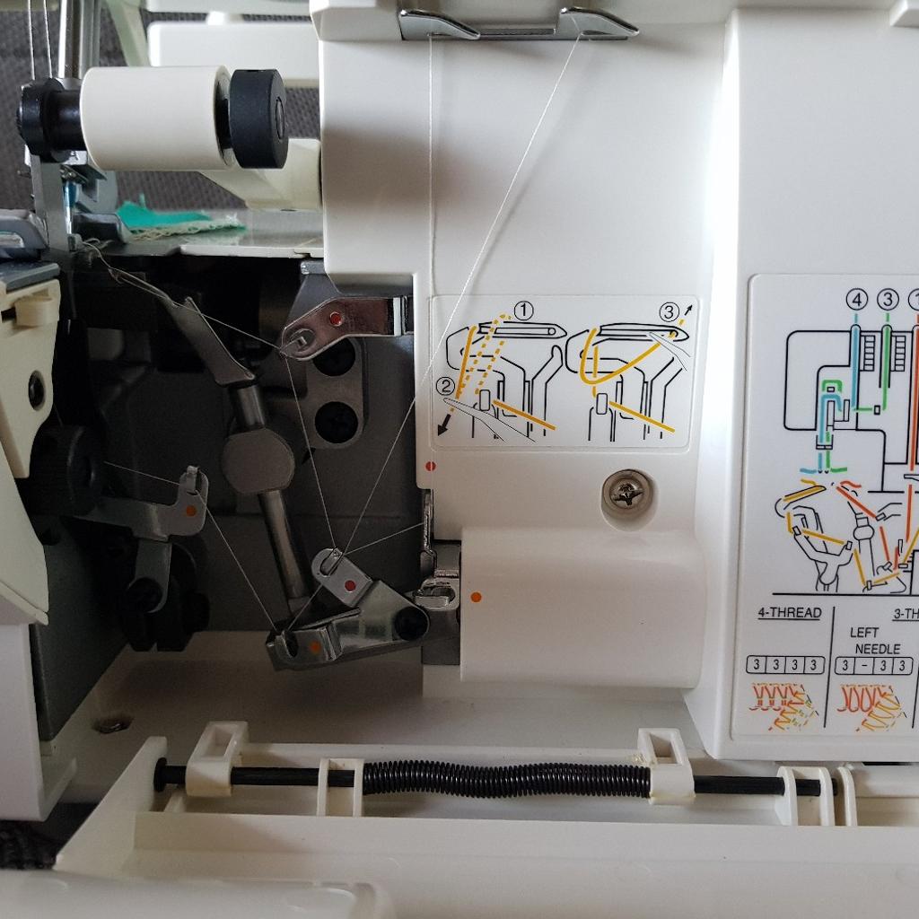 5 Rollen 5000 m Pekirgarne für Overlock & Blindstichnähmaschine (0,0002 €/1 m
